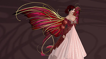 aphrodite , wings, gold, 3d, beauty HD wallpaper