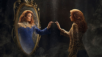 my reflection, abstract, fantasy, princess, reflection HD wallpaper