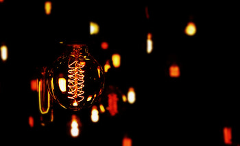Dark, Spiral, Bokeh, Boquet, Light Bulb, Electricity HD wallpaper