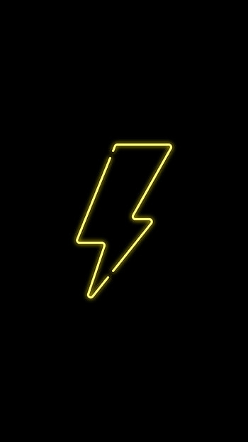 neon lighting, black, yellow HD phone wallpaper