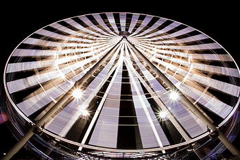 Night, Miscellanea, Miscellaneous, Rotation, Wheel HD wallpaper