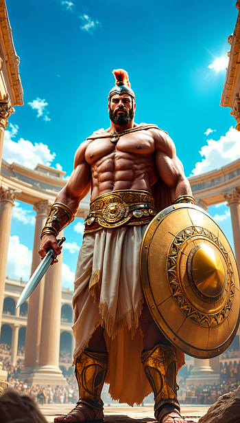 Epic Gladiator for Your , Gladiator, warrior, shield HD phone wallpaper
