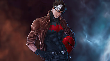 Red Hood Helmet Off, red-hood, superheroes, artwork, digital-art HD wallpaper