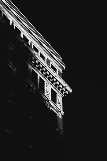 Architecture, Building, Shadow, Black And White, Black-And-White HD phone wallpaper