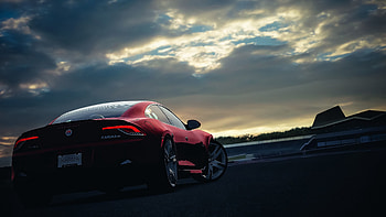 Sunset, Sky, Night, Cars, Car, Machine, Karma, Fisker HD wallpaper
