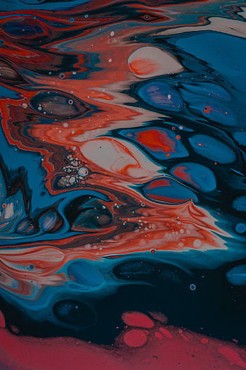 Abstract, Divorces, Multicolored, Motley, Texture, Liquid, Stains, Spots HD phone wallpaper