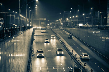 Cities, Auto, City, Lights, Road, Lanterns, Almaty HD wallpaper