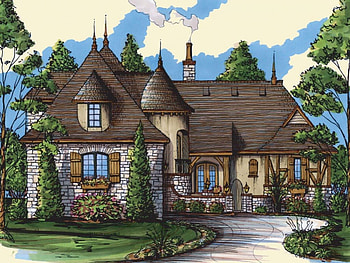 House, abstract, drawing, trees, sky, nice HD wallpaper