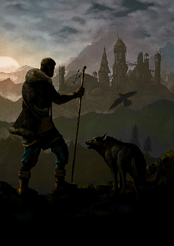 Art, Lock, Wolf, Wanderer HD phone wallpaper
