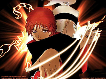Naruto, mouths hands, puppets, anime, boys HD wallpaper