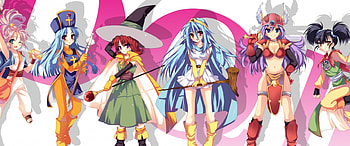 DQ III, cute, long hair, team, group, short hair, game, , warrior, female, plain, sexy, white, hot, girl, armor, anime girl, simple, anime, video game, rpg, weapon, friend, dragon quest HD wallpaper