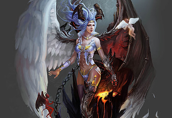 Fantasy - Angel HD wallpaper