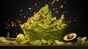 Fresh Guacamole – Vibrant Avocado Dip Background, food, guacamole, avocado, cooking HD wallpaper