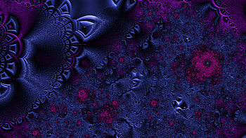 Fractal Art for your - Trippy, blue, dark, psychedelic, trippy, Abstract, fractal, abstract blue HD wallpaper