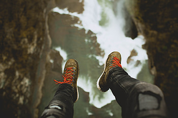 Miscellanea, Miscellaneous, Legs, Break, Precipice, Footwear HD wallpaper