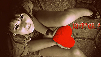 ♡ Take it or leave it♡, waiting, heart, she, hand HD wallpaper