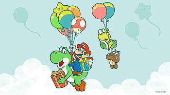 Super Mario Adventure: Skybound Fun with Yoshi & Friends, Super Mario HD wallpaper