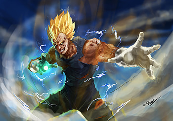 ArtStation, Majin Vegeta HD wallpaper