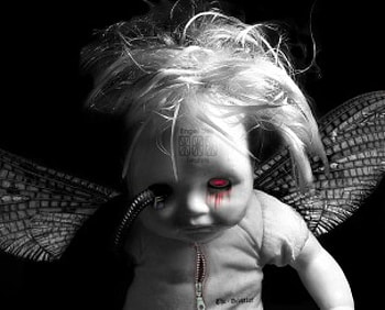 Baby Scarry robotic angel, baby, scarry HD wallpaper