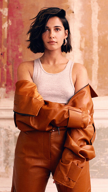 Naomi Scott, head, orange HD phone wallpaper