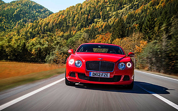 Bentley, Cars, Road, Movement, Traffic, Front View, Speed, Gt, Continental HD wallpaper