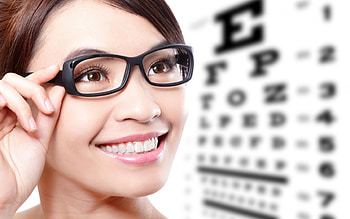 ophthalmology, medicine, eye check, ophthalmology concepts, woman with glasses, glasses selection HD wallpaper