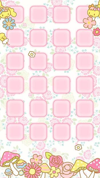 Shelves, Sanrio, , 7, Twin, Kawaii, Screens, Walls, Screen HD phone wallpaper