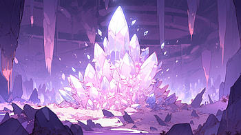 Crystal, crystal, AI Art HD wallpaper