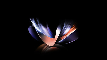 Samsung Galaxy Z Fold 4, samsung-galaxy-fold, samsung, stock, original, artist, digital-art, dark, black, oled HD wallpaper