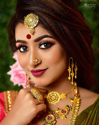 Bengali bride, eye, face HD phone wallpaper