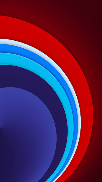 Blue to Red Circles, electric blue, pattern, abstract HD phone wallpaper