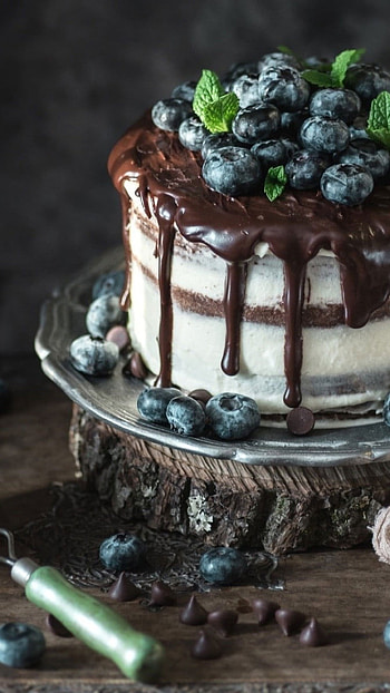 Happy Birtay, Black Berry Cake HD phone wallpaper