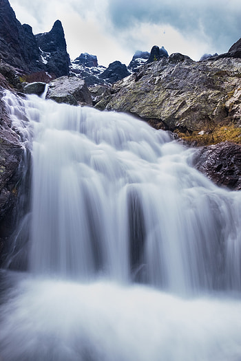 Nature, Rivers, Stones, Mountains, Rocks, Waterfall HD phone wallpaper