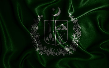 Gilgit-Baltistan flag, , silk wavy flags, pakistani provinces, Day of Gilgit-Baltistan, fabric flags, Flag of Gilgit-Baltistan, 3D art, Gilgit-Baltistan, Asia, Provinces of Pakistan, Gilgit-Baltistan 3D flag, Pakistan HD wallpaper