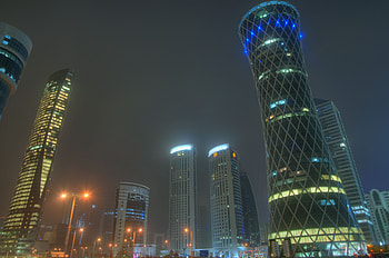 Cities, Skyscrapers, Uae, U.a.e, Doha, Qatar HD wallpaper