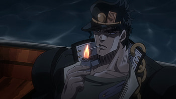 Jotaro smoking anime.png HD wallpaper