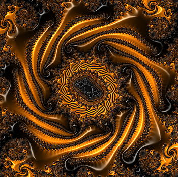 Patterns, 3D, Surface, Form, Relief, Fractal, Swirling, Involute HD wallpaper