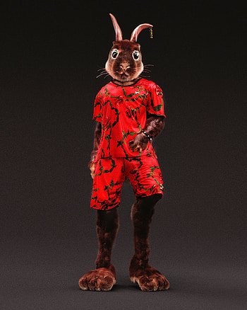 Art, Cool, Style, Rabbit HD phone wallpaper