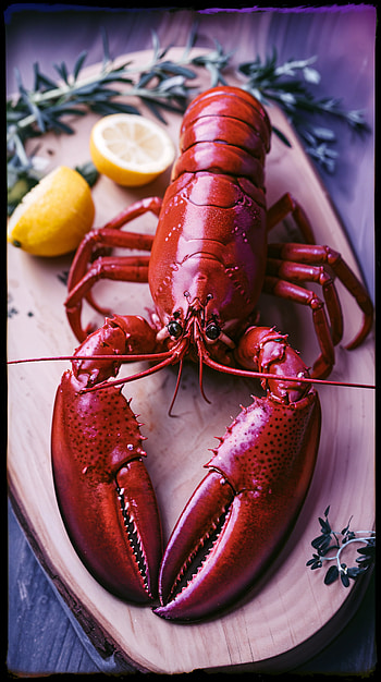 Lobster Delight: A Stunning for Seafood Lovers, lemon HD phone wallpaper