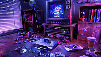 RETRO RE:imagined, technology, Asus ROG, console, video game HD wallpaper