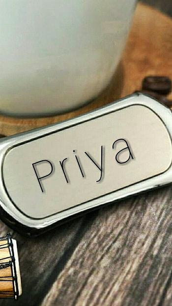 P Name, Priya, silver HD phone wallpaper