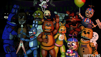 Fnaf 1, balloon, social_group, fnf HD wallpaper