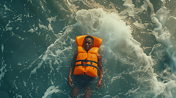 Life Jacket Safety in Ocean Waves -, life jacket, ocean, water, floating HD wallpaper