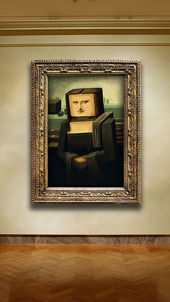 Mojang’s Minecraft Mona Lisa: Iconic Pixel Art , Mojang, video game, Minecraft HD phone wallpaper