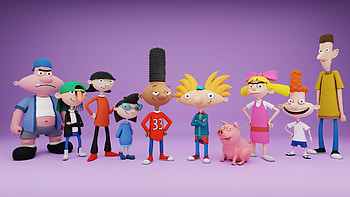 Hey Arnold 25th anniversary, ArtStation artwork, Celebrating the show HD wallpaper