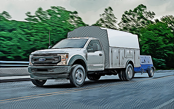 Ford F-550, , vector art, 2022 cars, trucks, creative, abstract cars, Ford F-550 drawing, cars drawings, Ford HD wallpaper