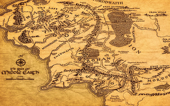 Lord of the Rings Map, Middle Earth HD wallpaper