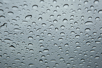 Drops, Macro, Close-Up, Surface, Moisture, Glass HD wallpaper