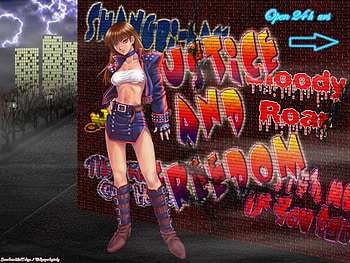 Night_Club_Security, sexy, words, hot, cute, girl, long hair, anime girl, message, anime, graffiti, brown hair, female HD wallpaper