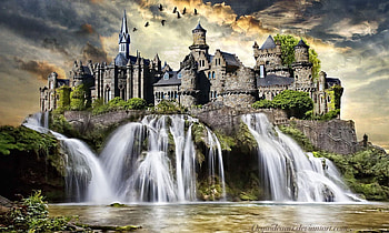 Strength, magnificant, Architecture, Landscape, medievil, fortress, water, Castle, Scenic HD wallpaper